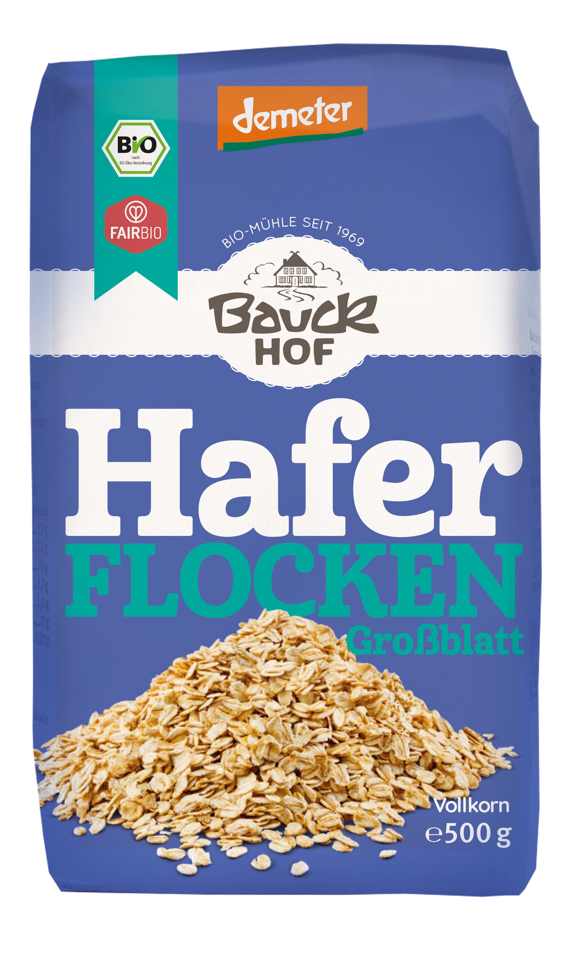 Haferflocken Großblatt demeter 500 g