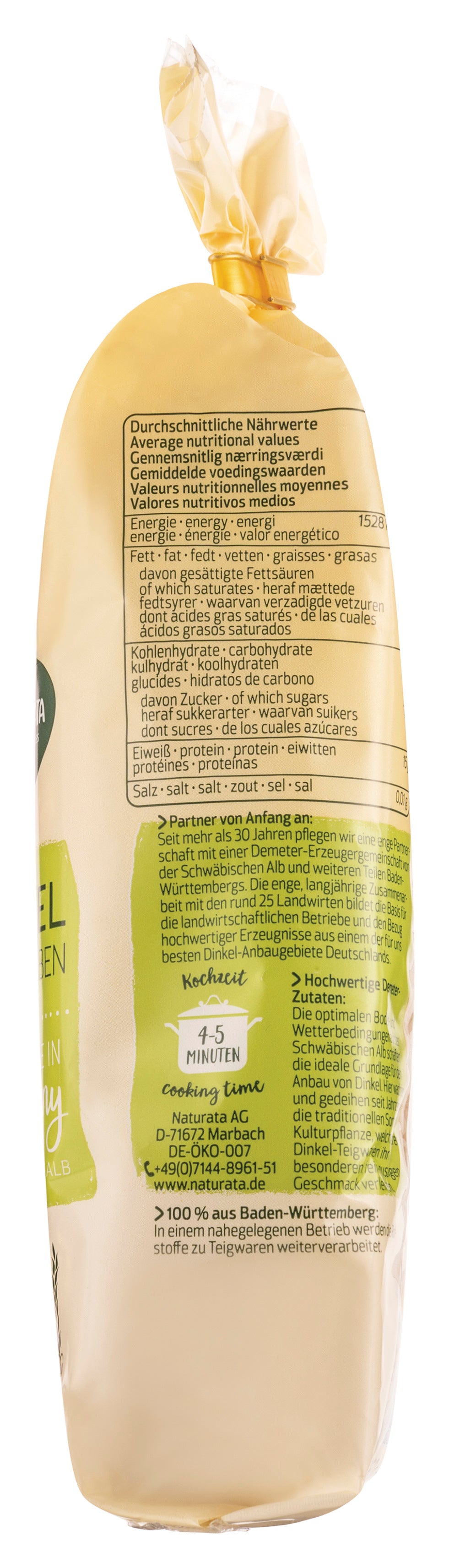 Buchstaben Dinkel-hell demeter 250 g