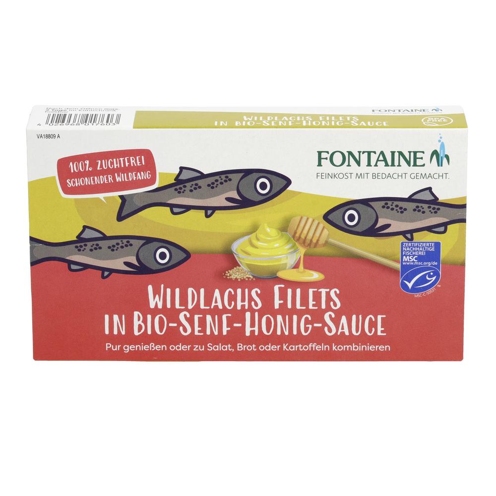 Wildlachsfilet in Bio-Senf-Honig-Creme 200 g