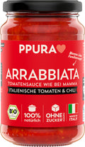Sugo Arrabbiata mit fruchtigen Tomaten, Knoblauch, 340 g