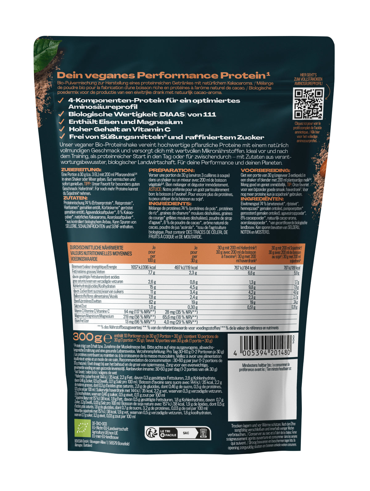 High Protein Shake Kakao 4K 300 g