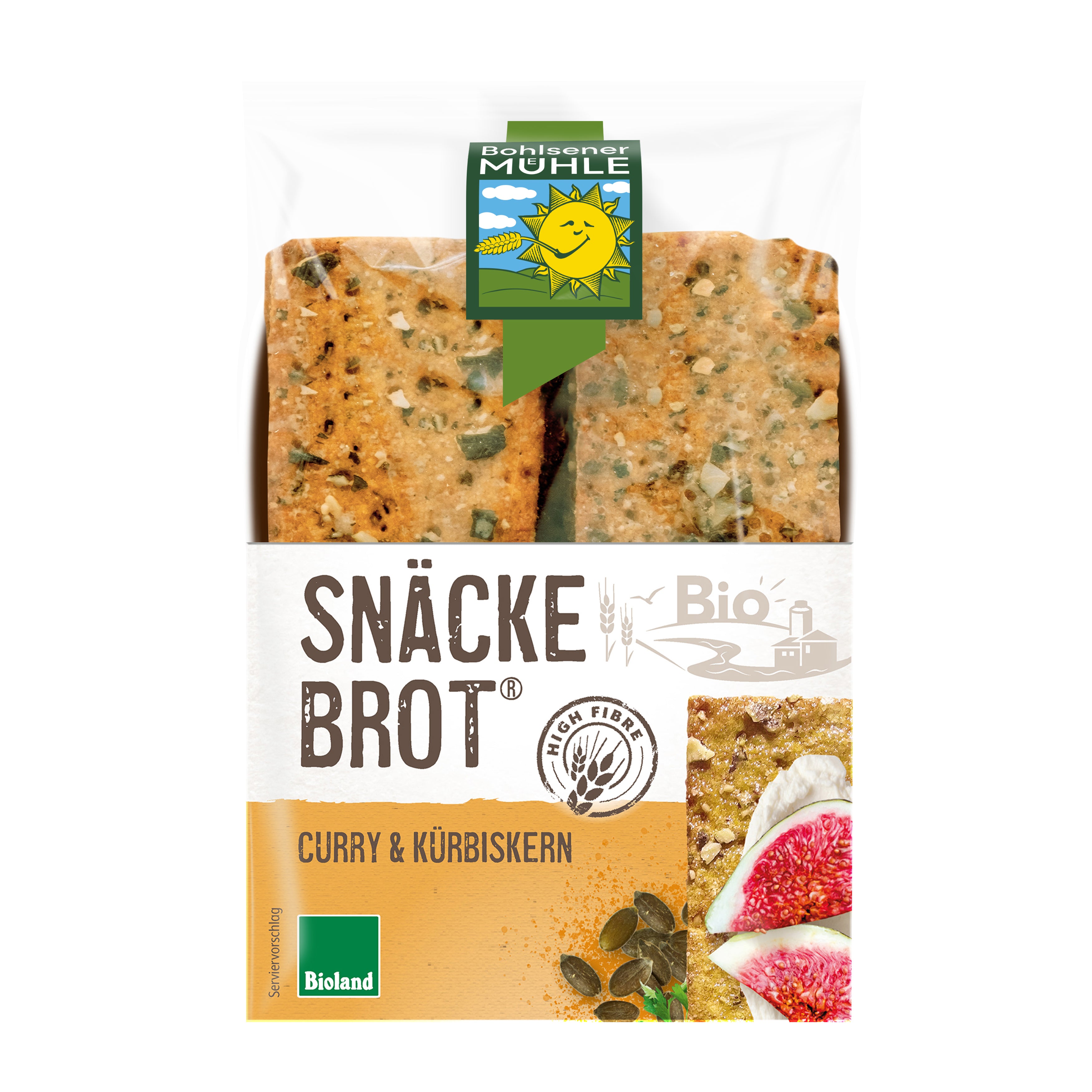 Snäckebrot Curry & Kürbiskern 200 g