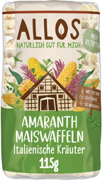 Amaranth Maiswaffeln Italienische Kräuter 115 g
