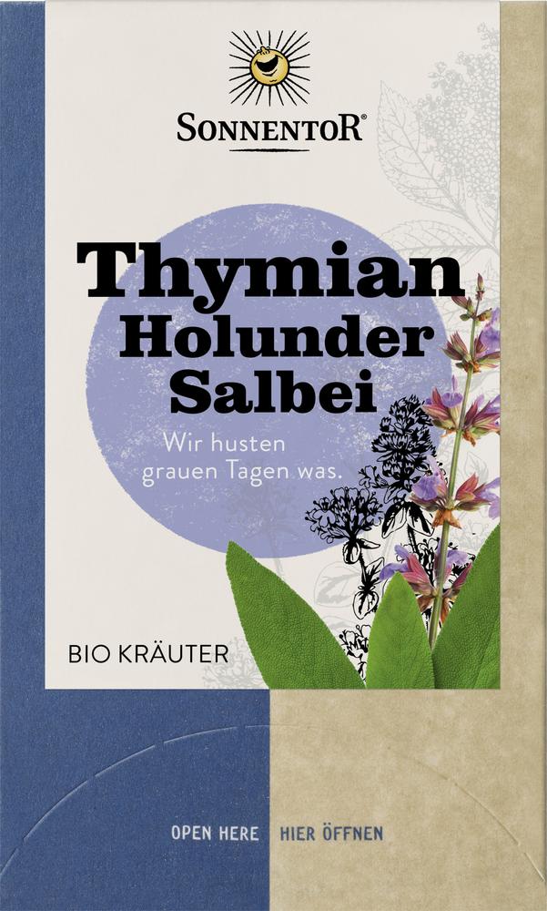 Thymian-Holunder-Salbei Tee Doppelkammerbeutel 23,4 g