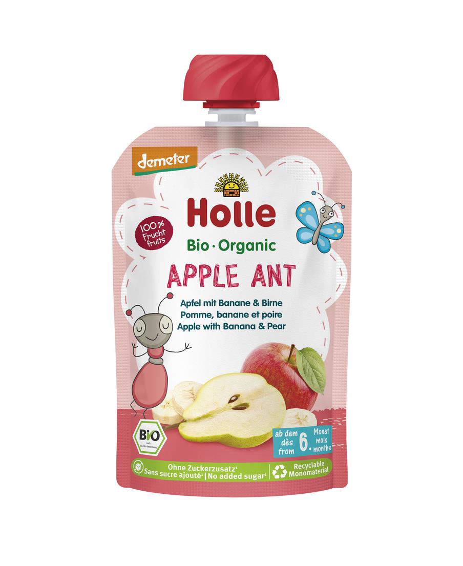 Pouchy Apple Ant demeter Apfel&Banane mit Birne 100 g