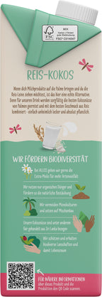Reis-Kokos Drink ungesüßt 1 l