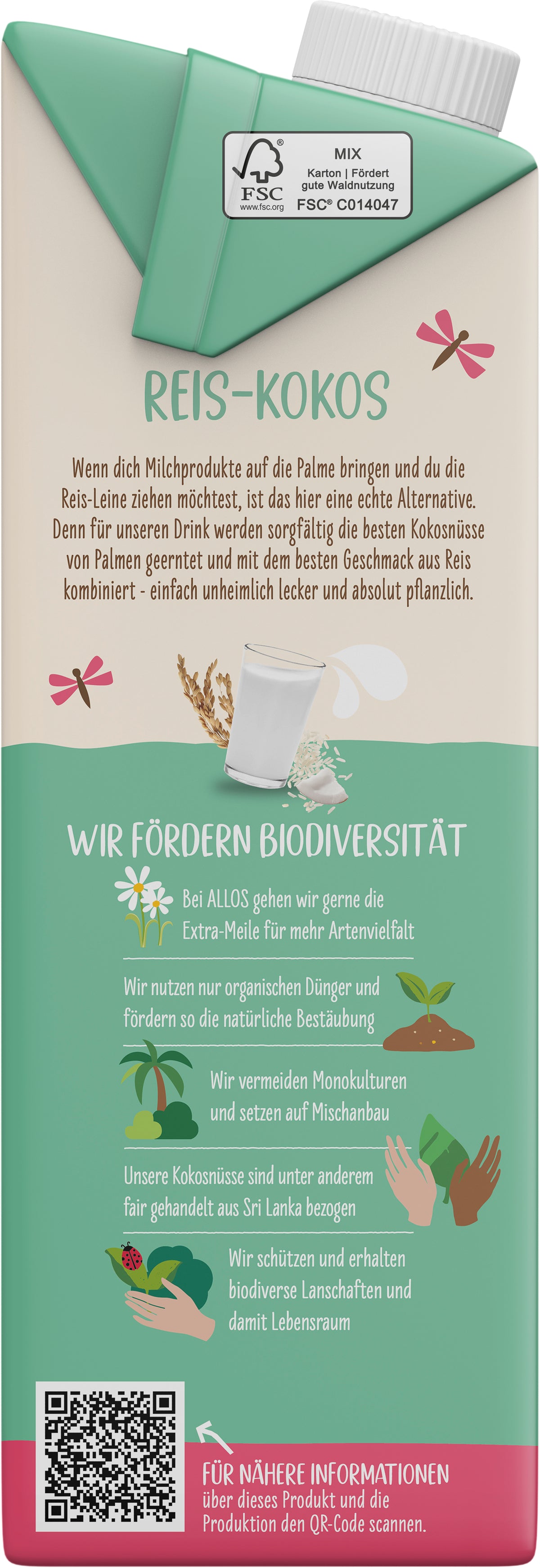 Reis-Kokos Drink ungesüßt 1 l
