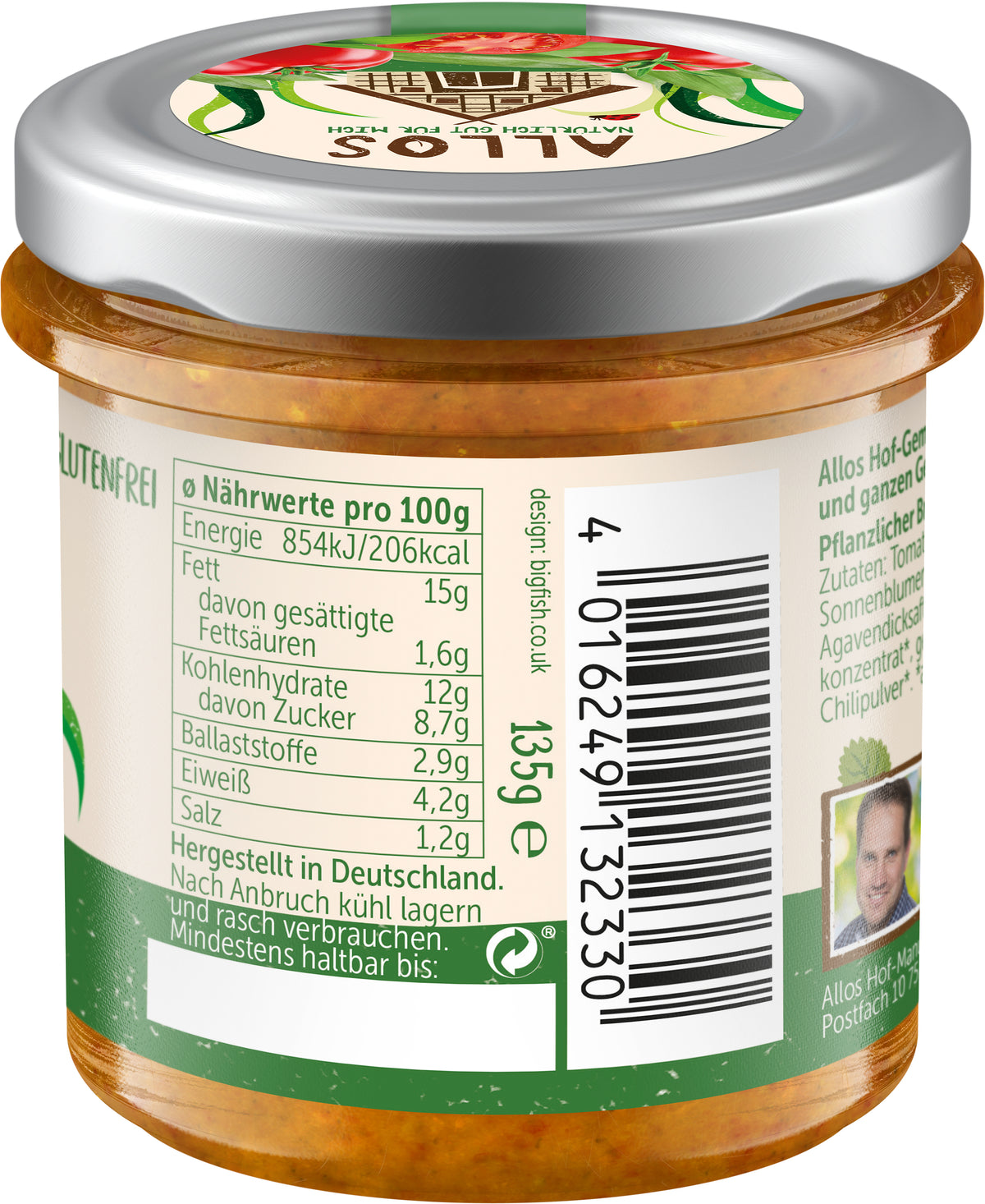 Hofgemüse Thomas Tomate Bärlauch 135 g