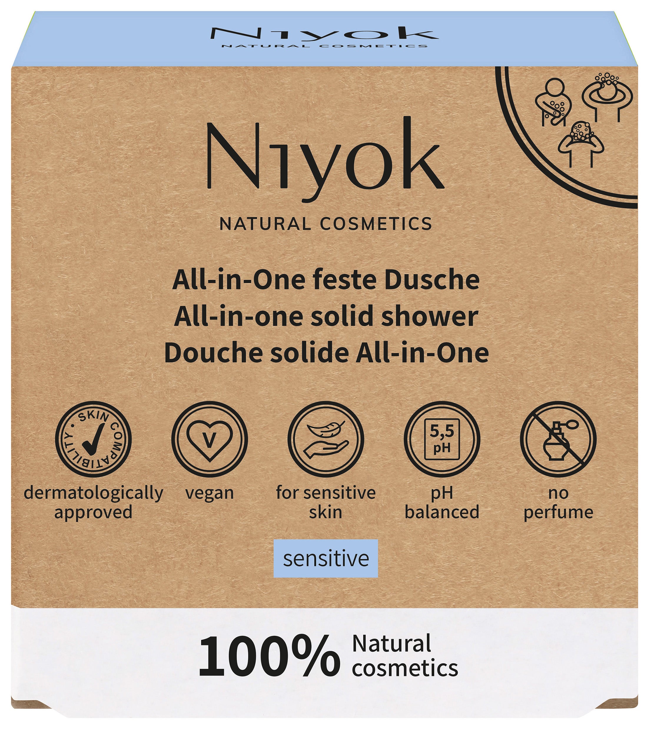 All-in-One feste Dusche Haut + Haar Sensitiv 80 g