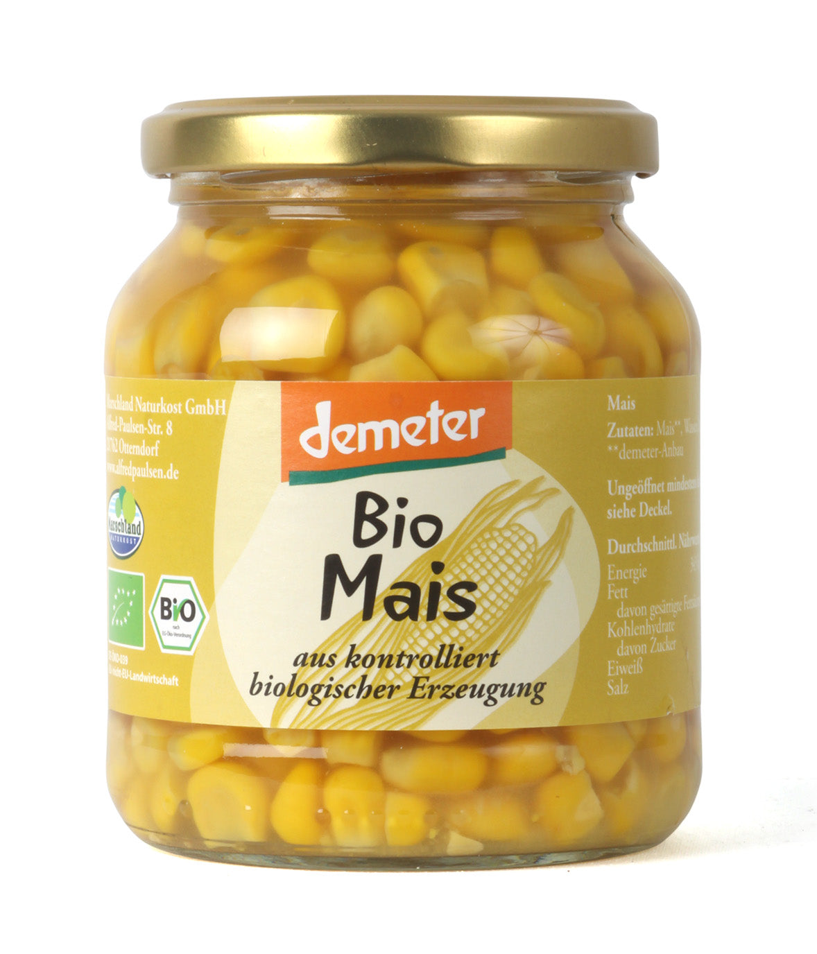 Zuckermais demeter 370 ml
