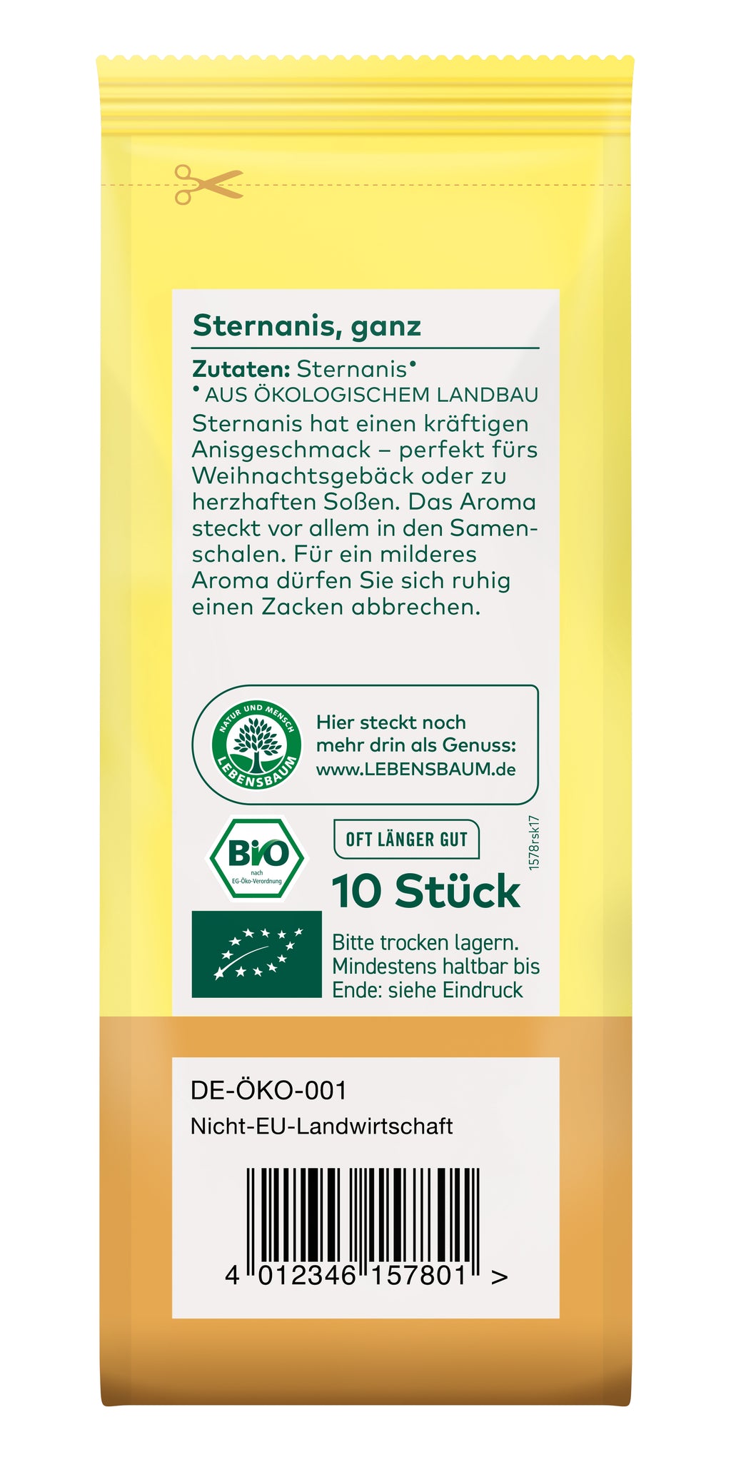 Sternanis ganz 10 Stk