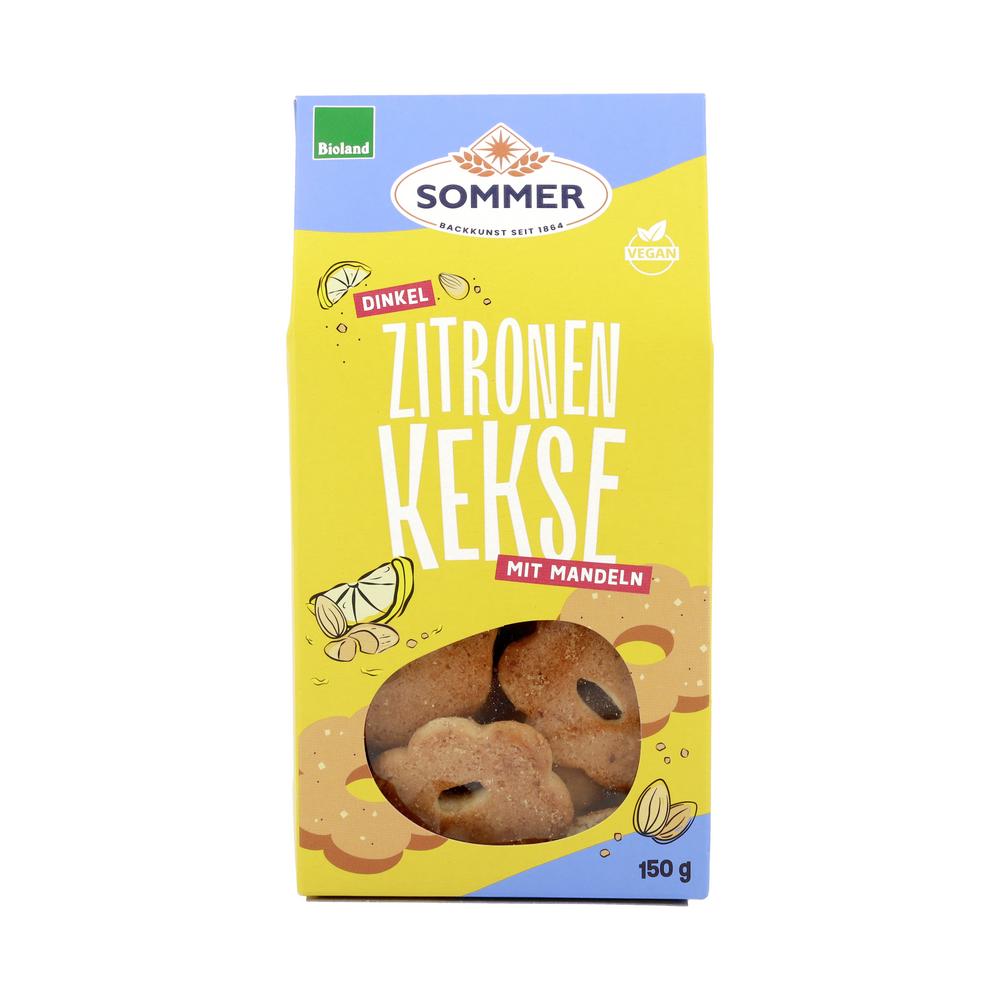 Zitronenkekse Dinkel mit Mandeln&Zitrone 150 g