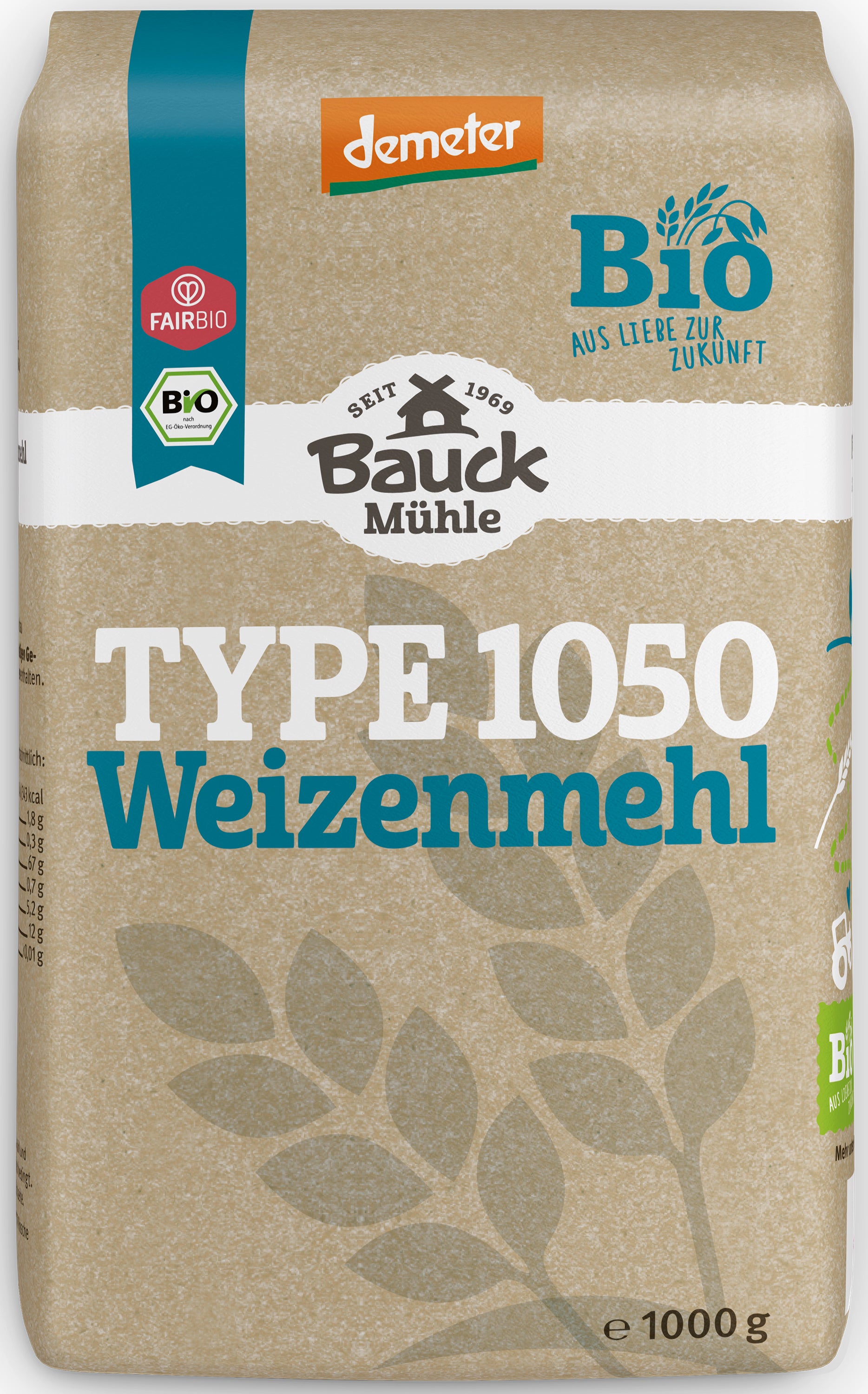 Weizenmehl Type 1050  demeter 1 kg