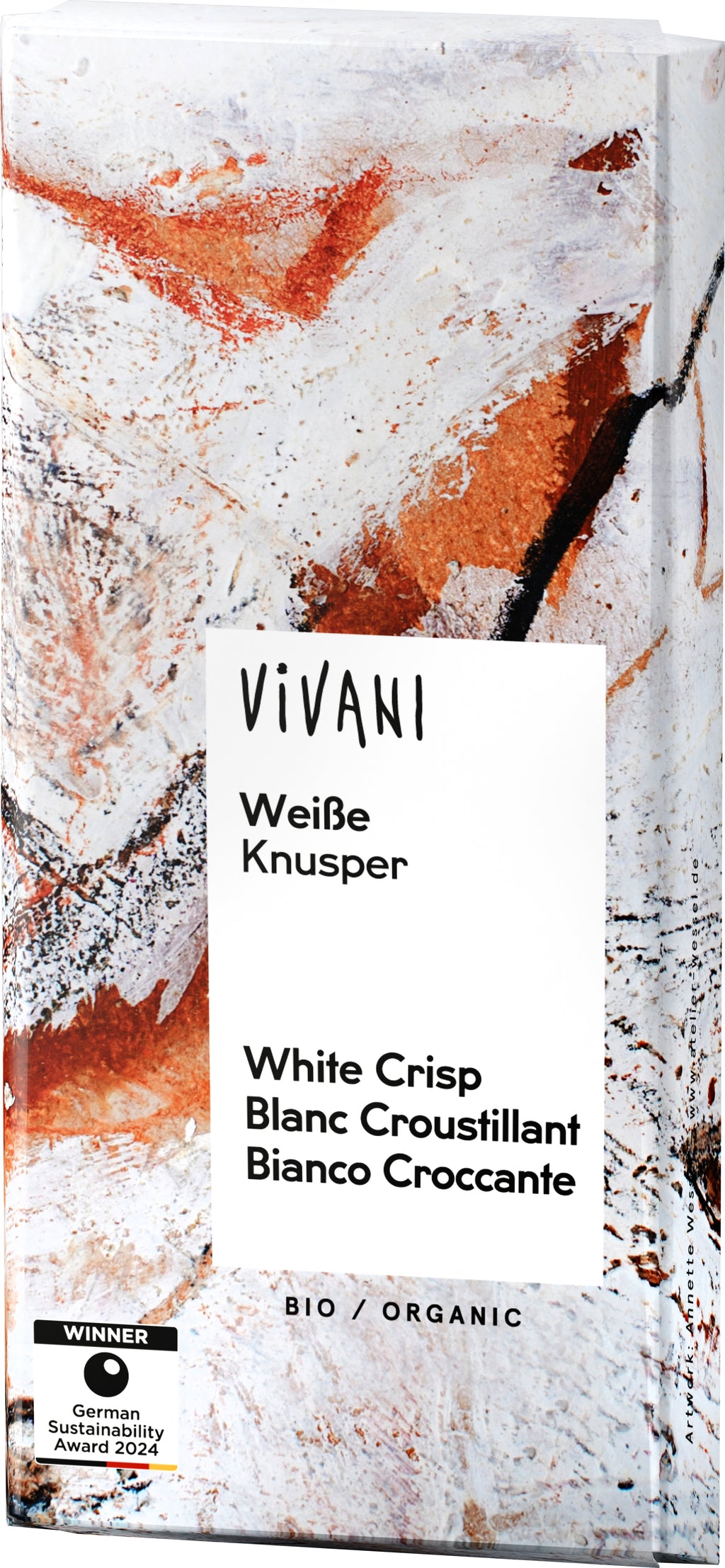 Weiße Knusper Schokolade 80 g