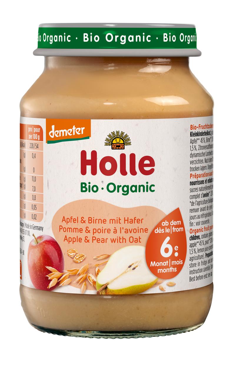 Apfel & Birne mit Hafer ab 6. Monat demeter 190 g