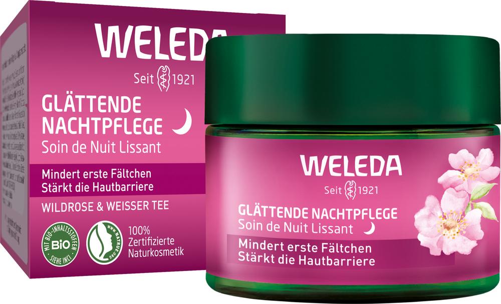 Glättende Nachtpflege Wildrose&Weisser Tee 40 ml