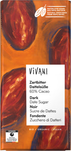 Zartbitter Dattelsüße 60% Cacao 80 g