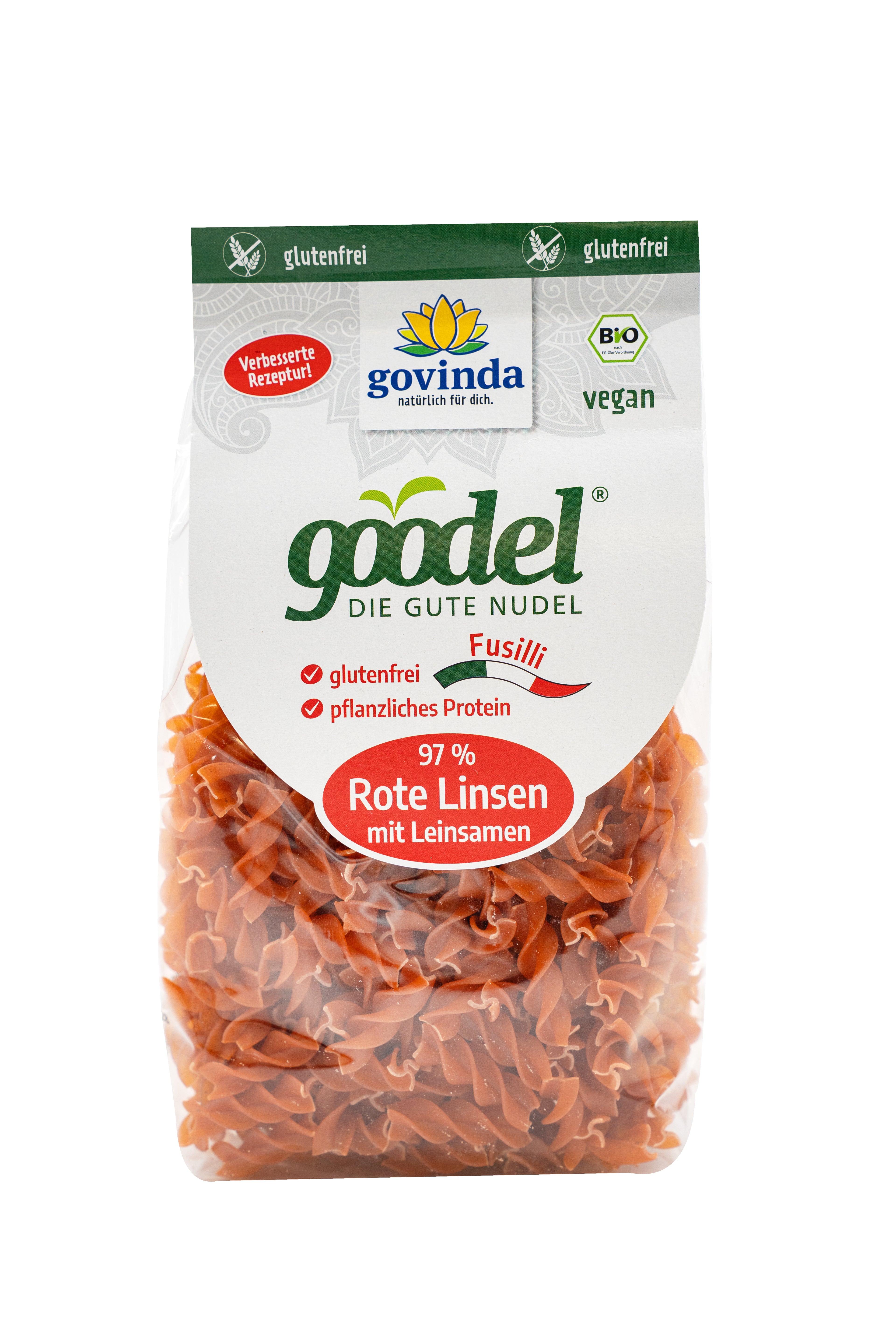 Goodel Fussili Rote Linsen Leinsaat 250 g
