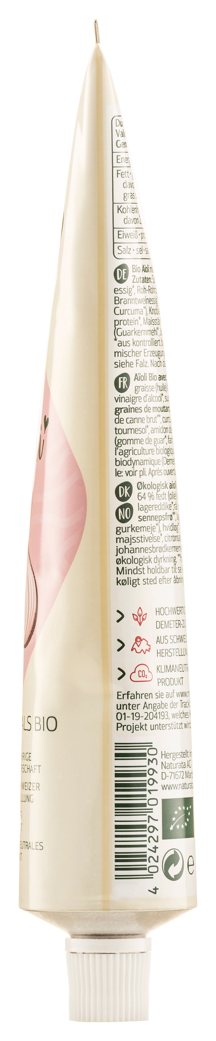 Vegane Aioli demeter Tube 190 ml