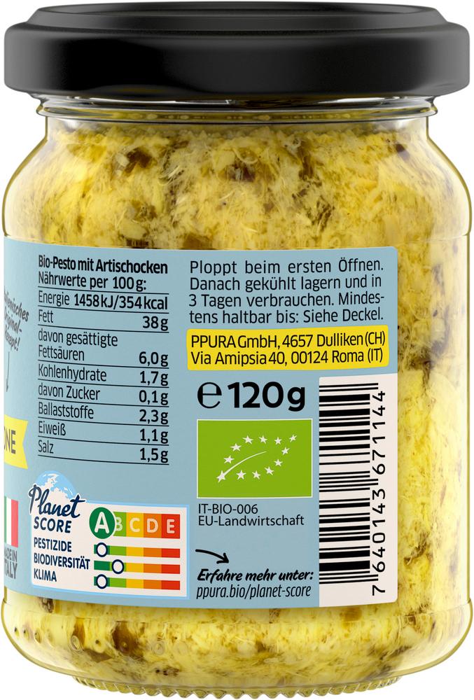 Pesto Artischocken, Petersilie & sizili. Zitrone 120 g