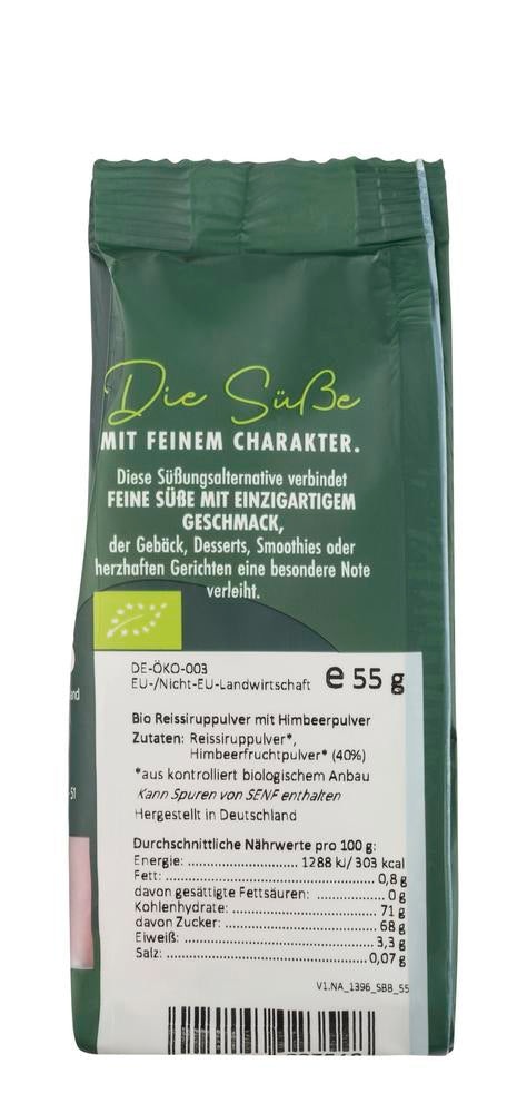 Himbeersüße - Reissüße mit Himbeerpulver 55 g