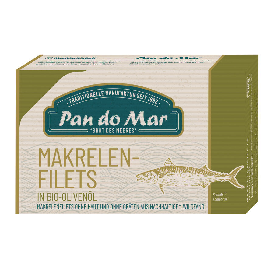 Makrelenfilets in Bio-Olivenöl 120 g