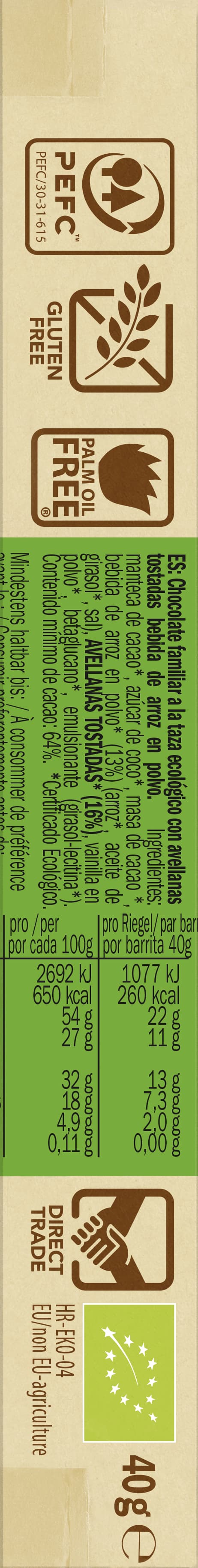 Lovechock Nuss Kuss Haselnuss & Reisdrink 40 g