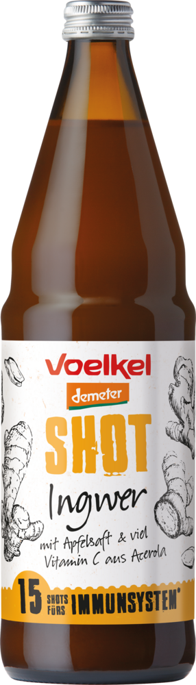 Shot Ingwer demeter mit Apfelsaft & Vit.C aus Acer 750 ml