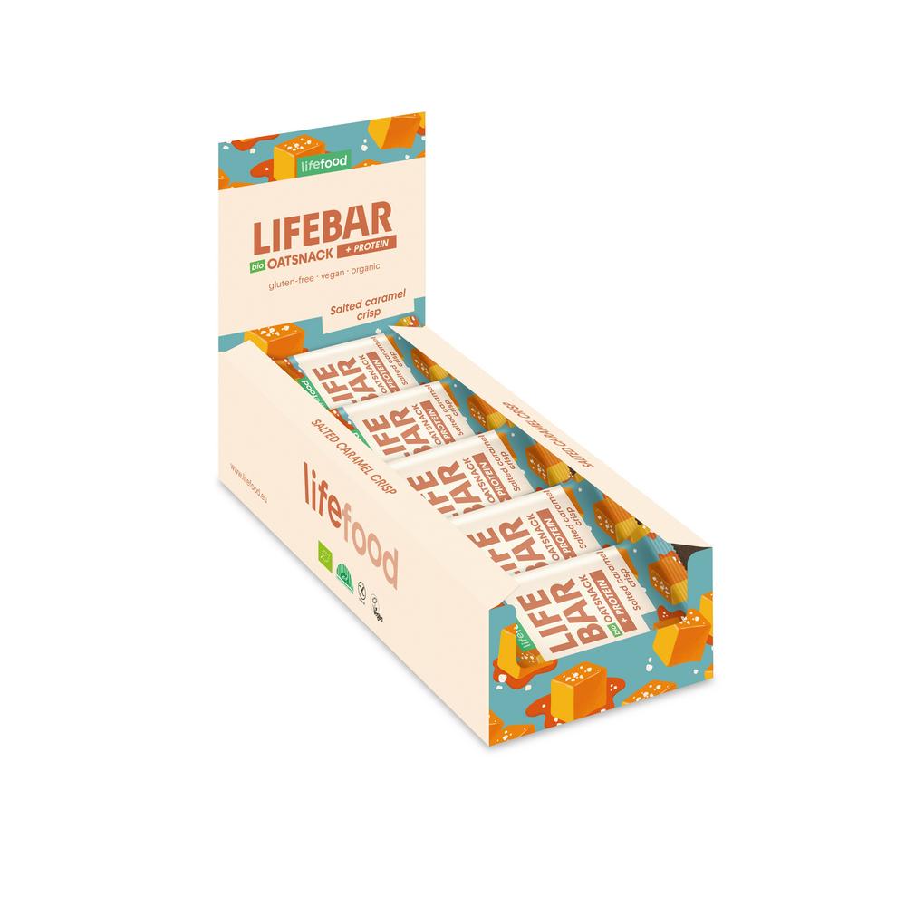 Lifebar Oat Snack Protein Caramel Crisp 40 g