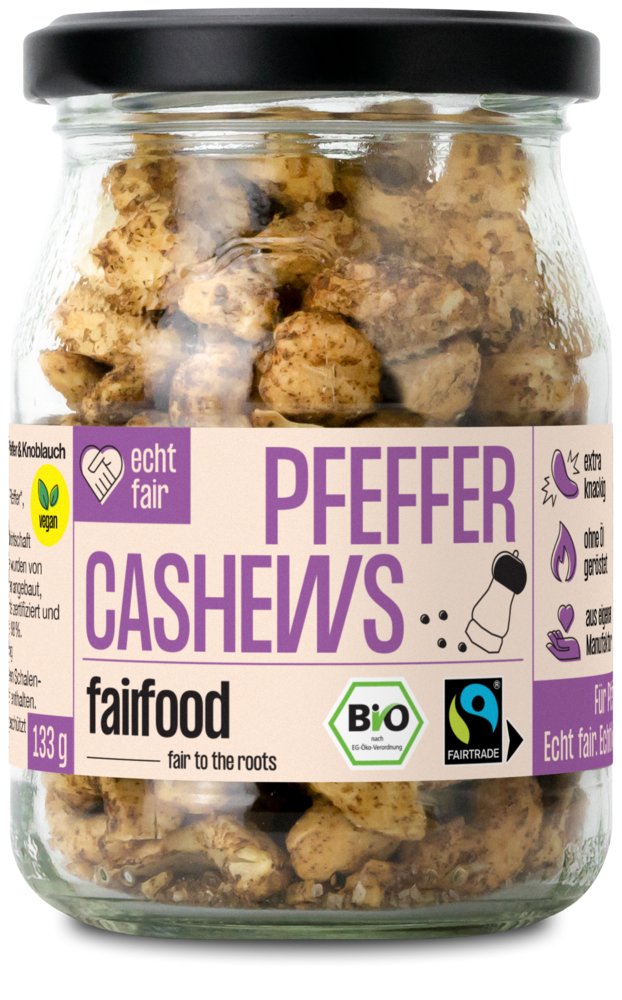Cashewkerne Pfefferheldin Pfeffer & Knoblauch 133 g