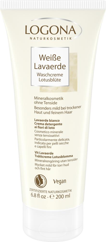 Weiße Lavaerde Waschcreme Lotusblüte 200 ml