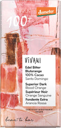 Edel Bitter Blutorange Schokoalde 100% Cacao demet 90 g