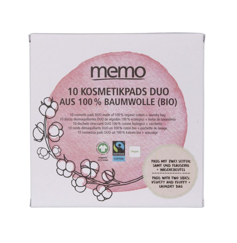 Kosmetik Pads Duo aus Bio-Baumwolle 1 Stk