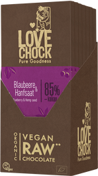Lovechock Tafel Blaubeere & Hanfsaat 70 g