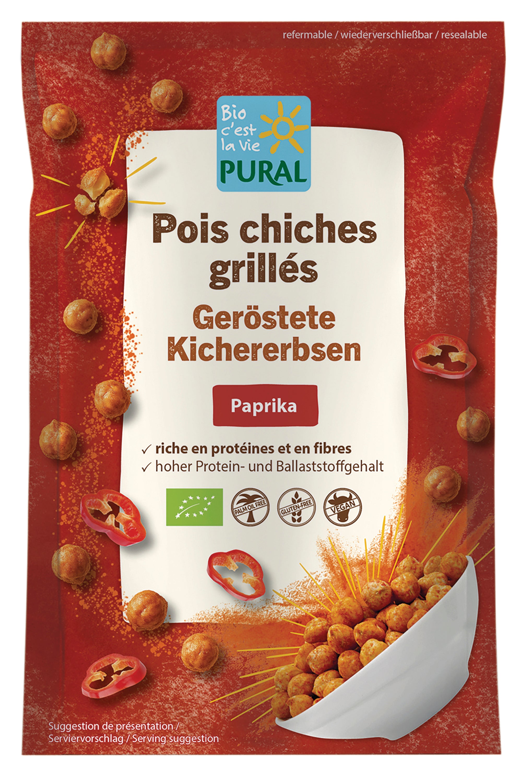 Geröstete Kichererbsen Paprika 90 g