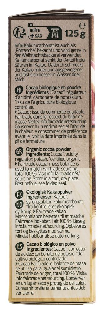 Kakao schwach entölt 20-22% Kakaobutter 125 g