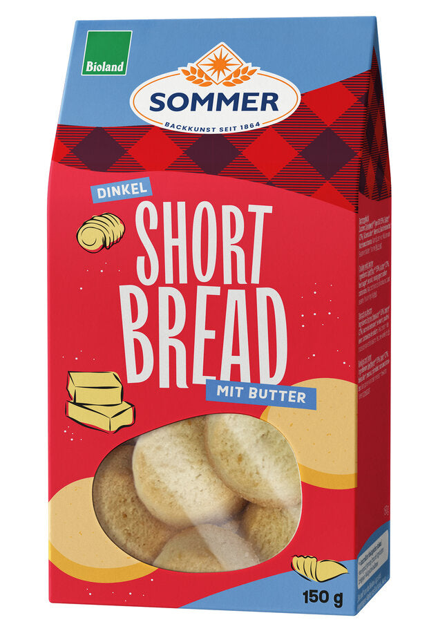 Short Bread Dinkel mit Butter 150 g
