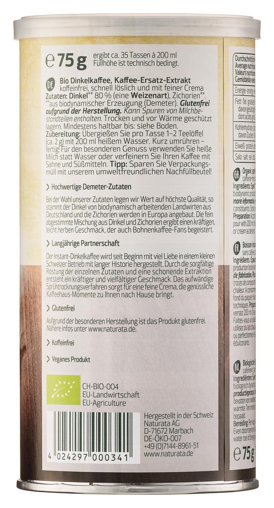 Dinkelkaffee Instant demeter 75 g