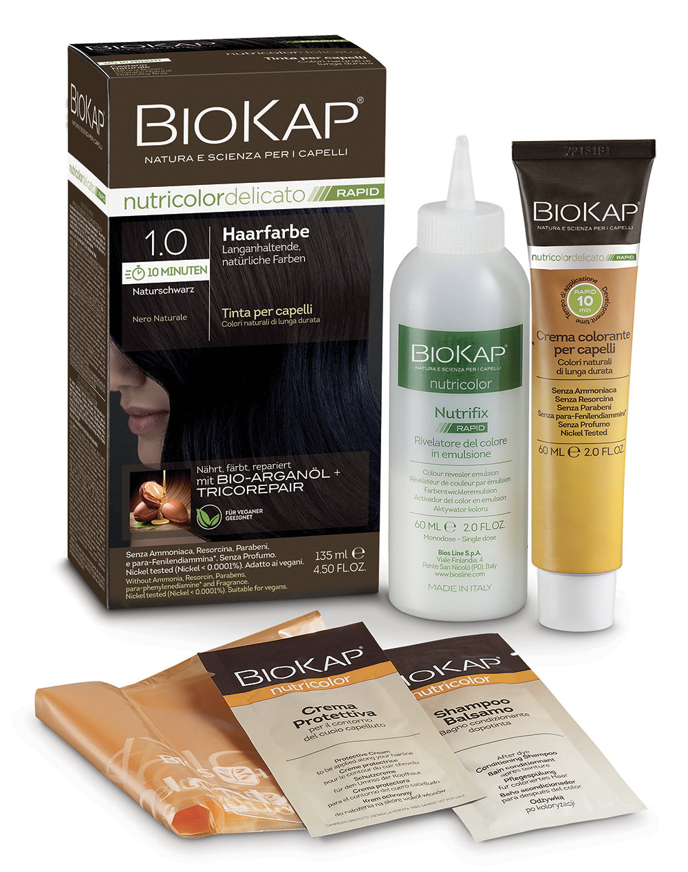 Haarfarbe Rapid 1.0 Naturschwarz 135 ml