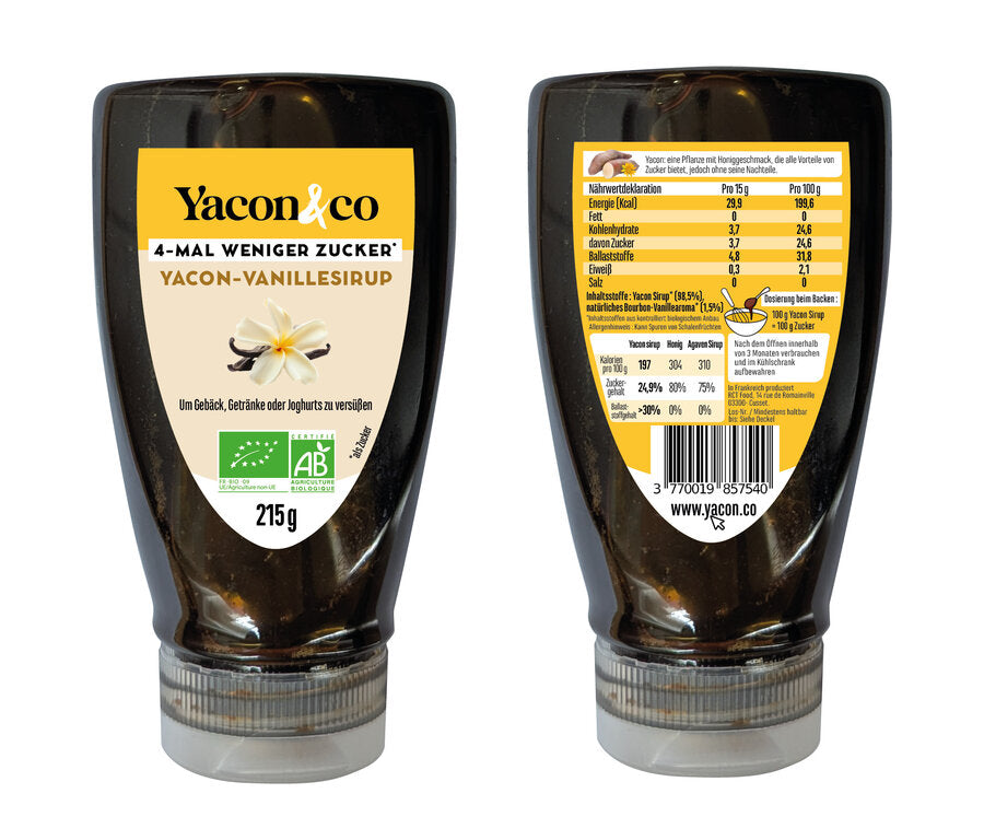 Yacon Vanillesirup Squeezer 215 g