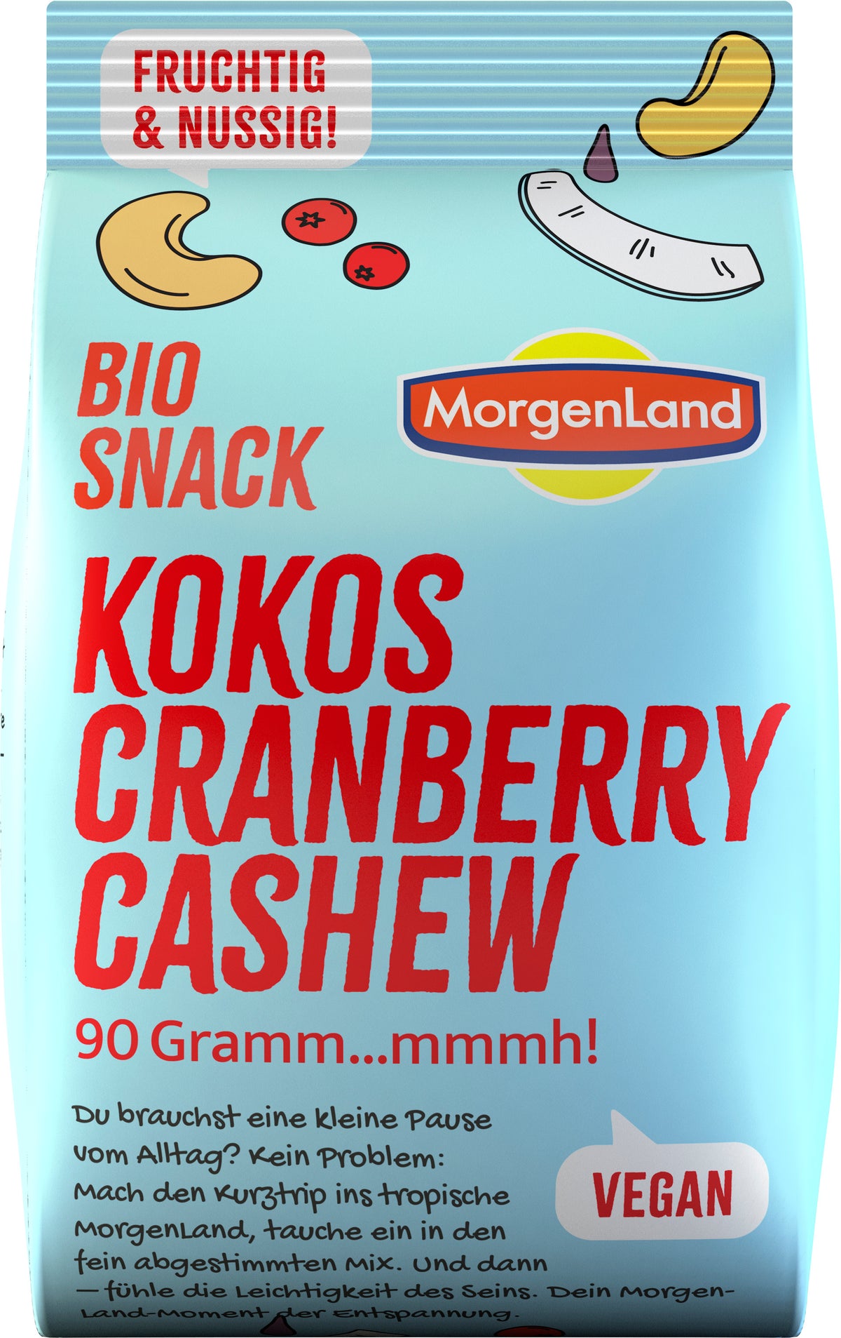 Snack Kokos Cranberry Cashew 90 g