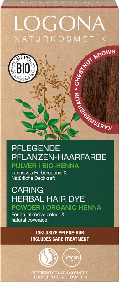 Pflegende Pflanzen-Haarfarbe Pulver 07 Kastanienbr 100 g