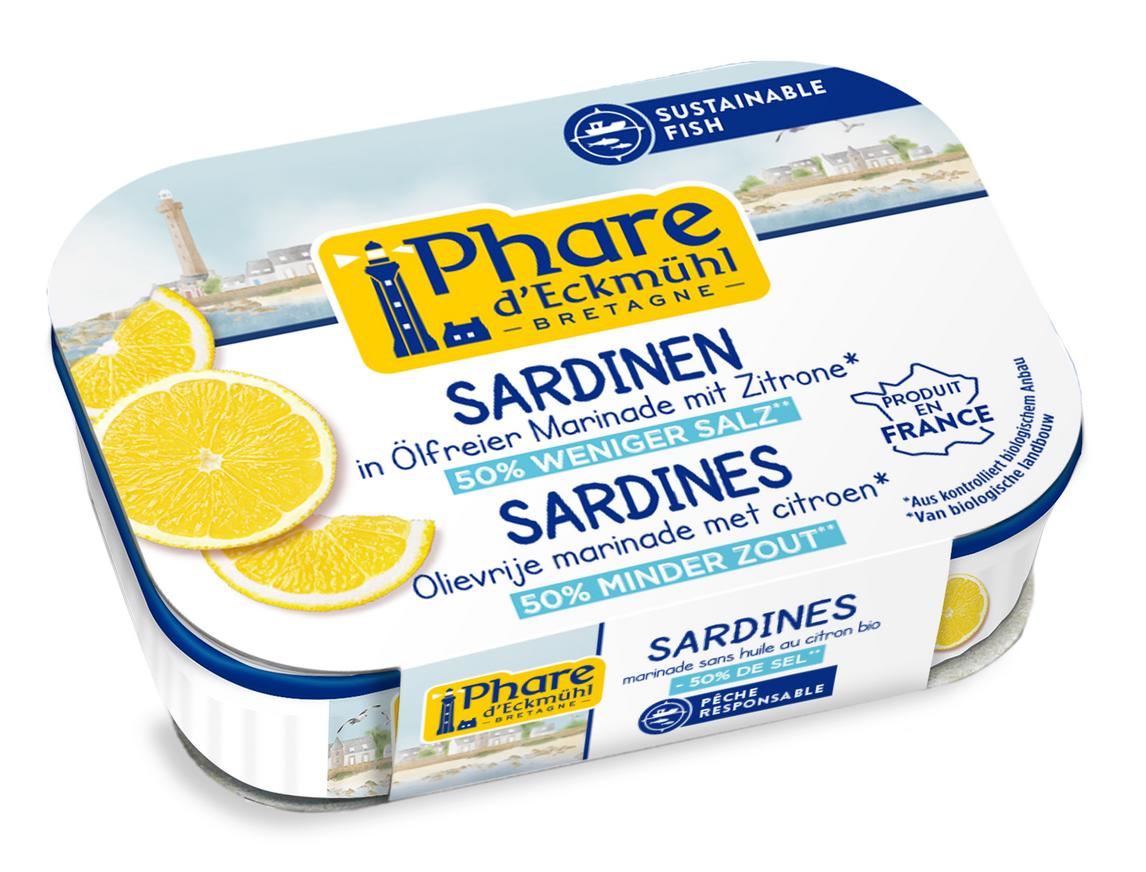 Sardinen in ölfreier Marinade mit Zitrone MSC 115 g
