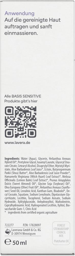 Basis Sensitive Beruhigende Feuchtigkeitscreme 50 ml