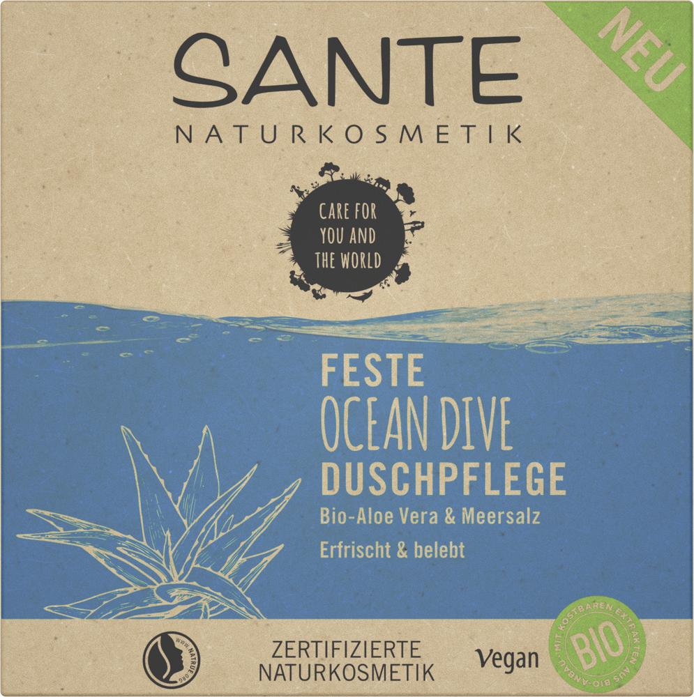 Feste Duschpflege Ocean Dive Bio-Aloe Vera & Meers 80 g