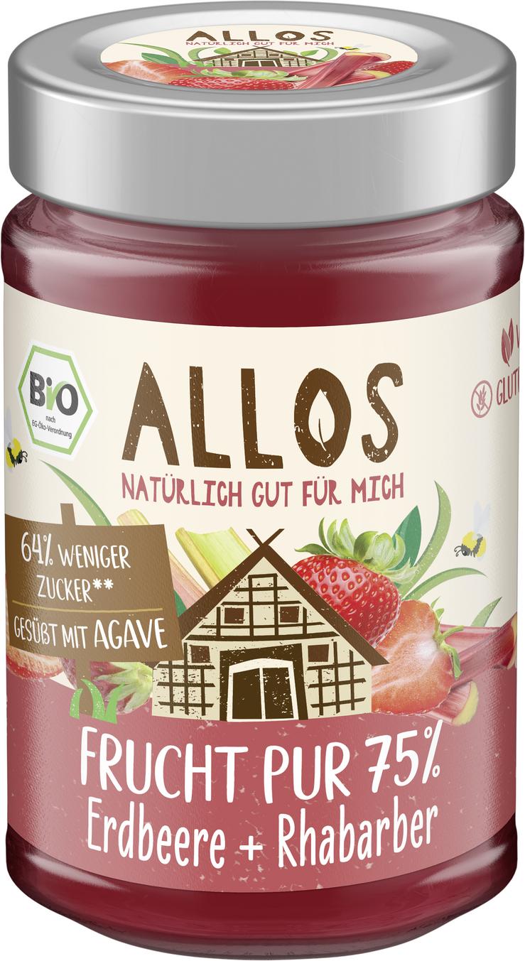 Frucht Pur 75% Erdbeere + Rhabarber 200 g