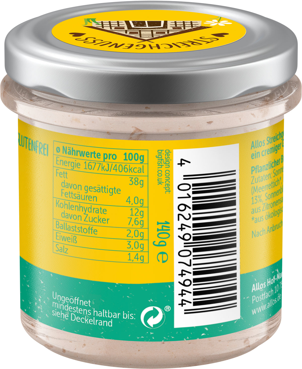 Streichgenuss Meerrettich Apfel 140 g
