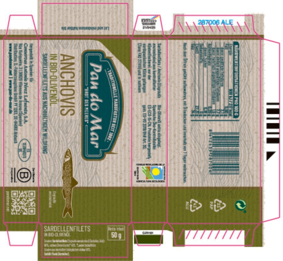 Sardellenfilets in Bio-Olivenöl 50 g