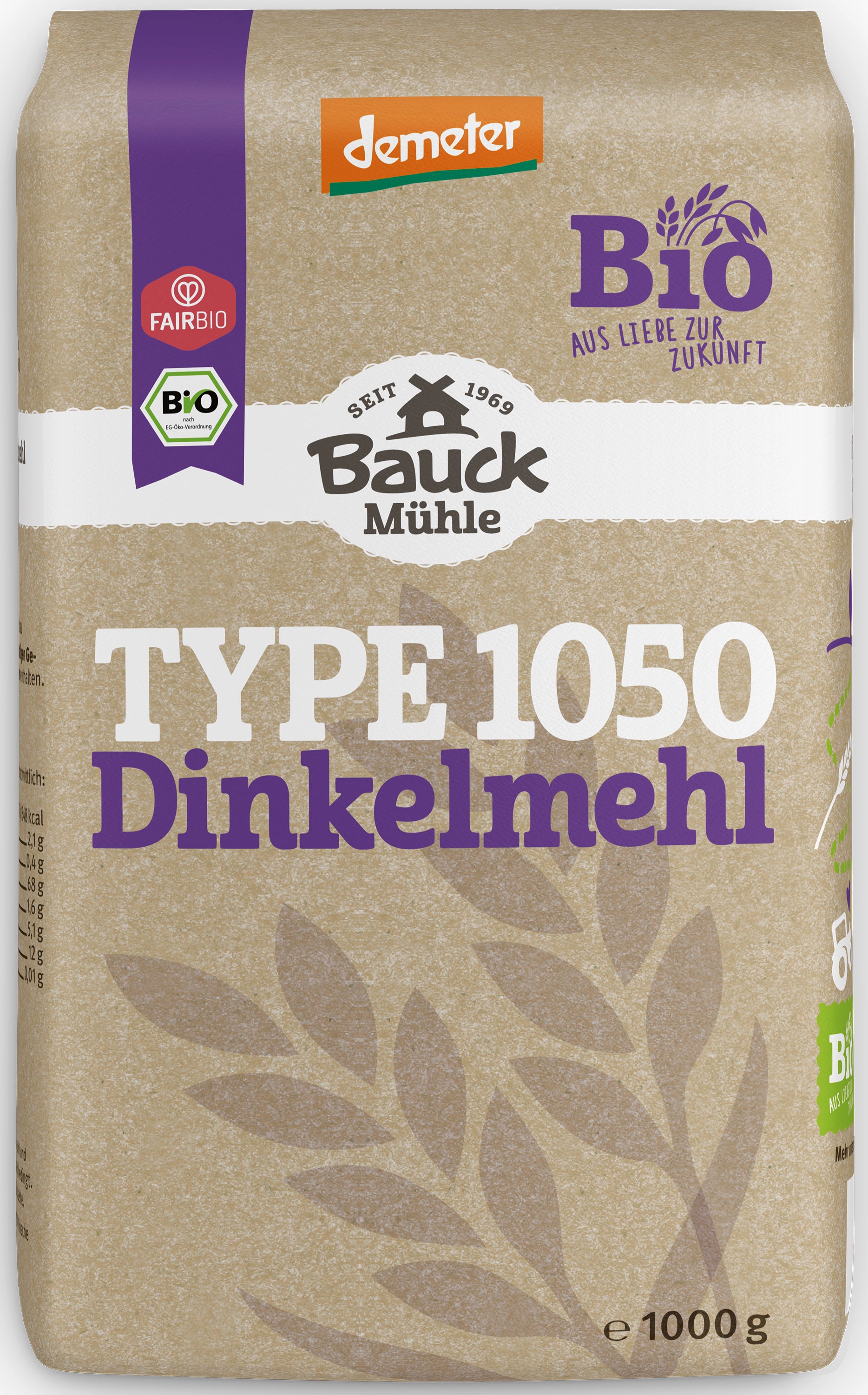 Dinkelmehl Type 1050  demeter 1 kg