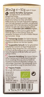 Espresso Sticks Bohnenkaffee instant 25x2 g